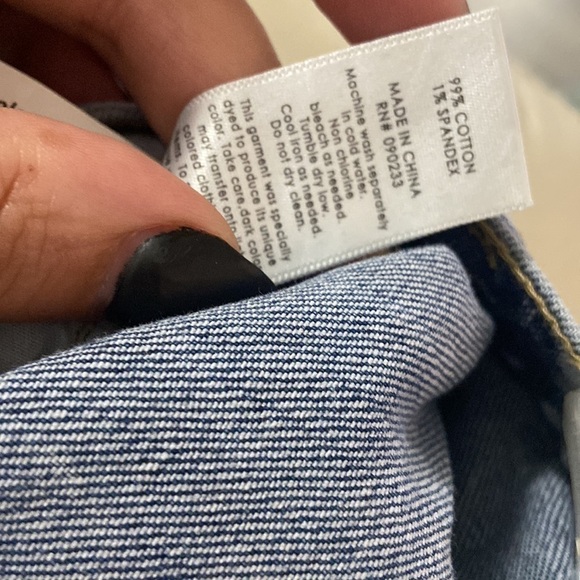 NEW Pacsun Sz 25 Vintage Icon High rise Jean Tuxedo Stripe Frayed Hem - Picture 7 of 8